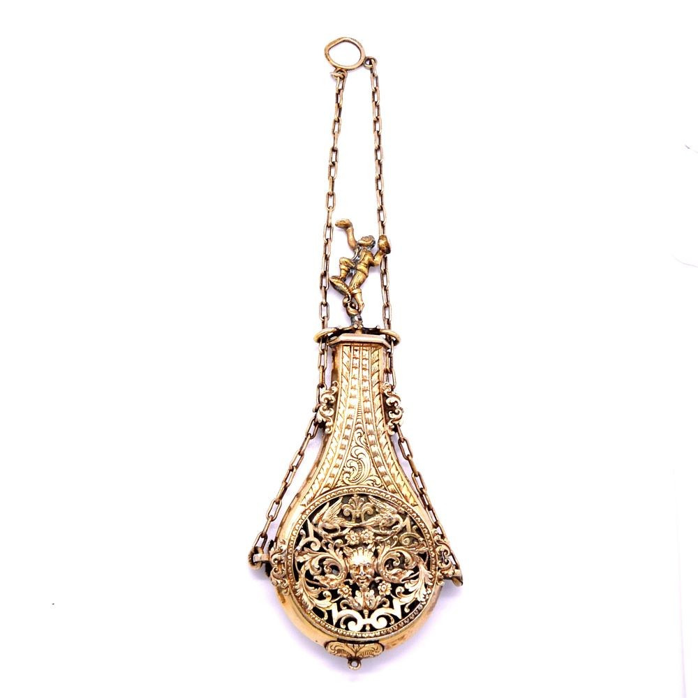 Silver-gilt Perfume Bottle, Early 19th Century