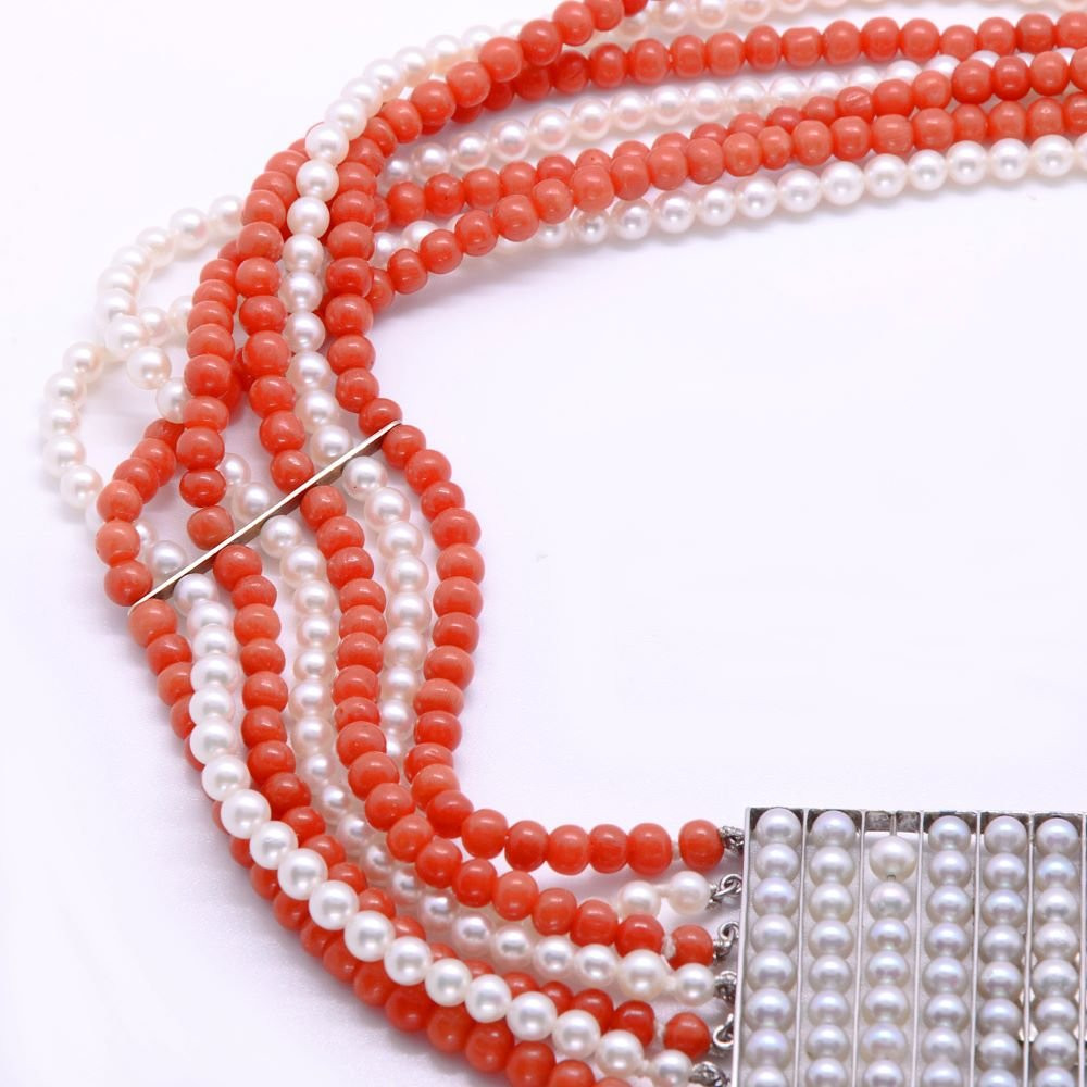 Collier de chien « Talisman », or blanc 18k-photo-4