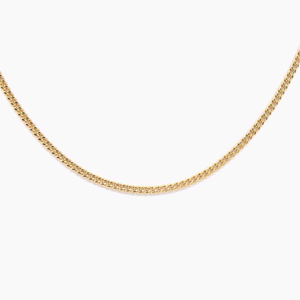 18k Yellow Gold Curb Chain-photo-4
