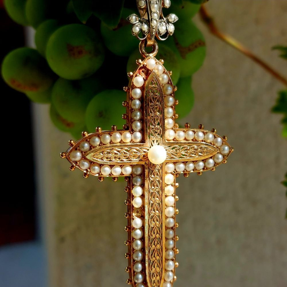 Large "royal" Cross Pendant-photo-3