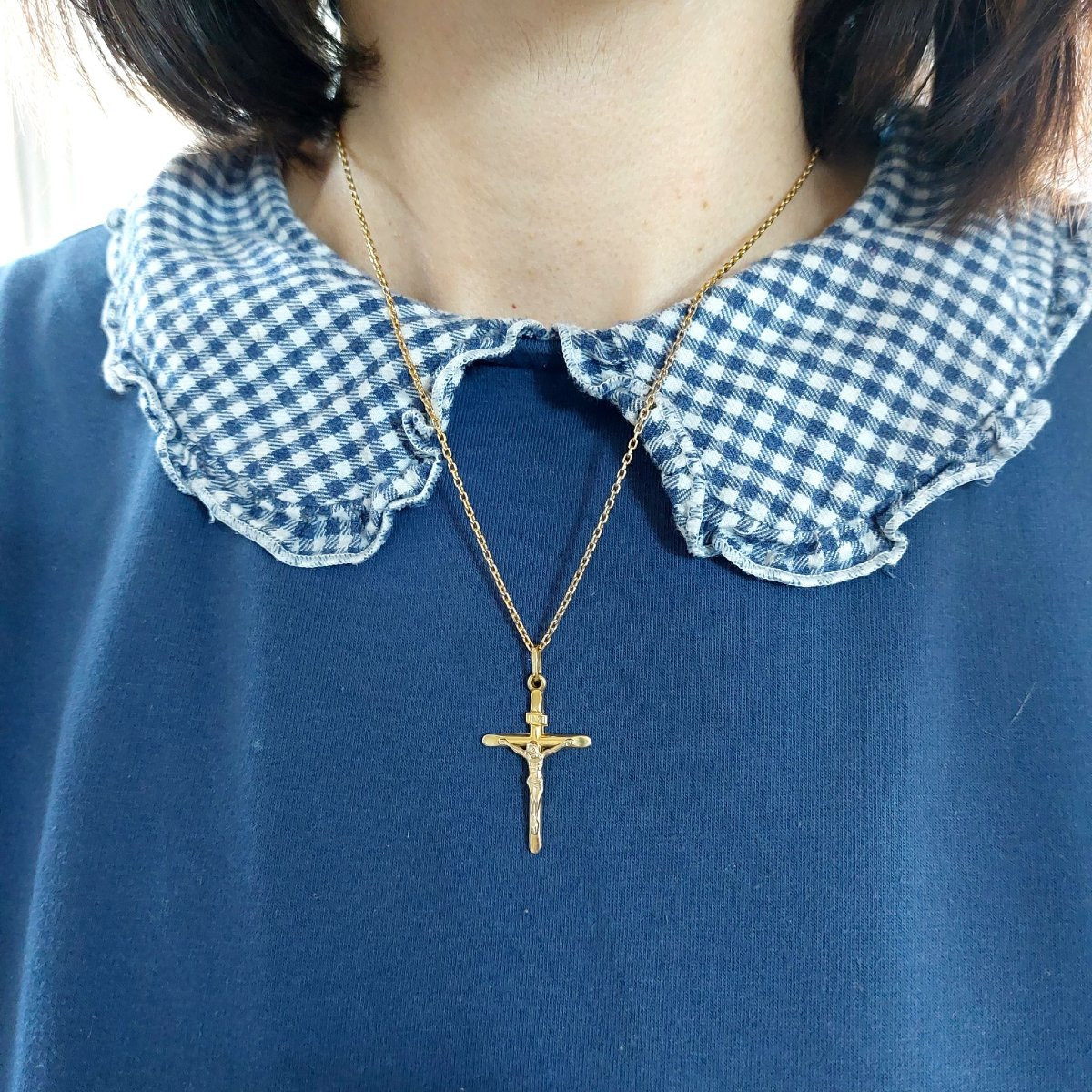 Gold Cross Pendant-photo-2