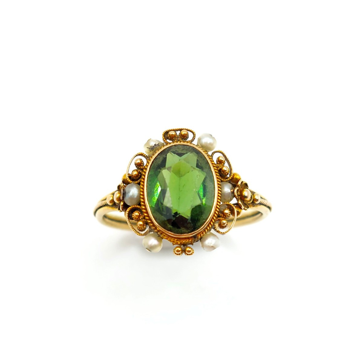Restauration Period Ring (circa 1820-1830) – Peridot And 18k Gold