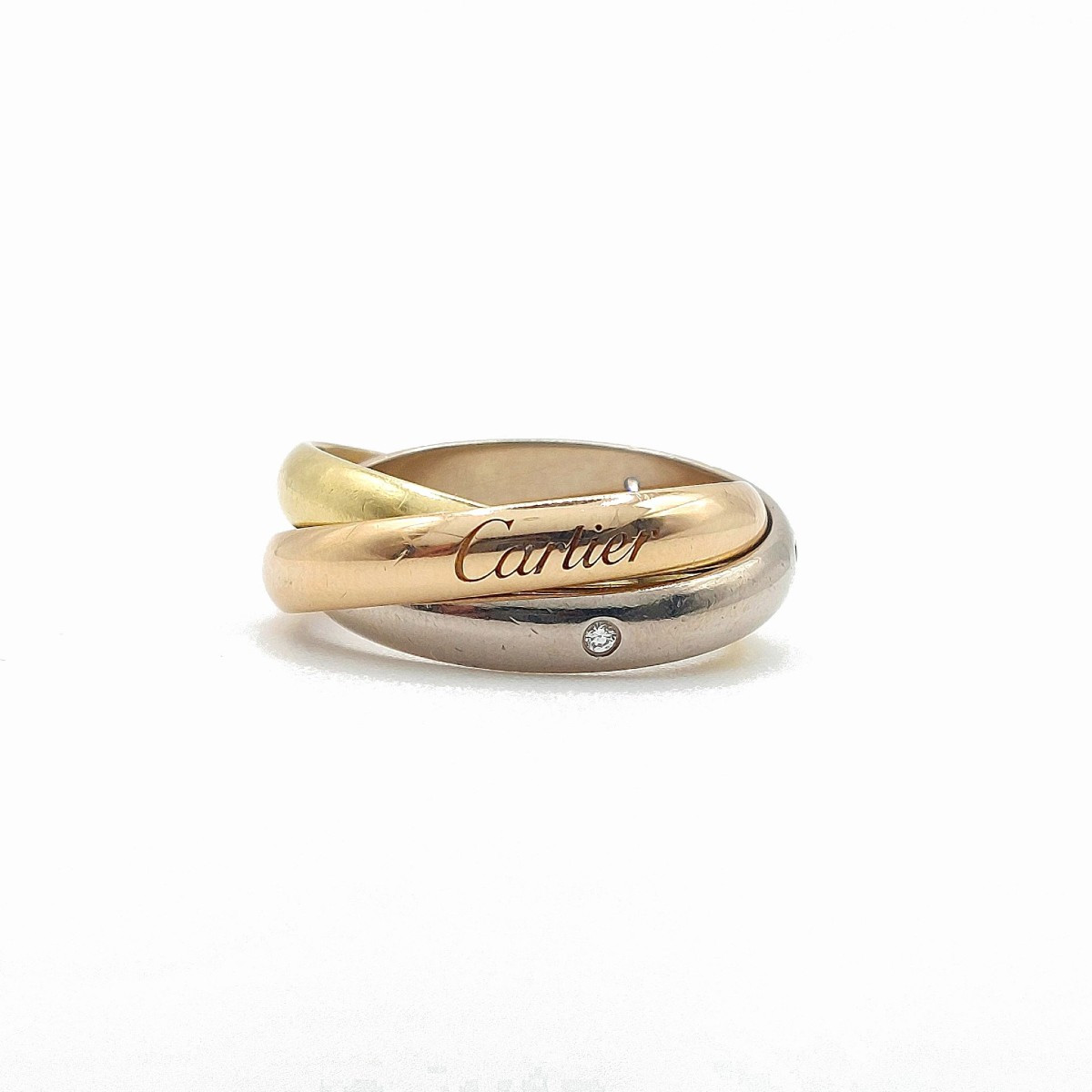 Cartier, Trinity Ring, Classic Model, 5 Diamonds