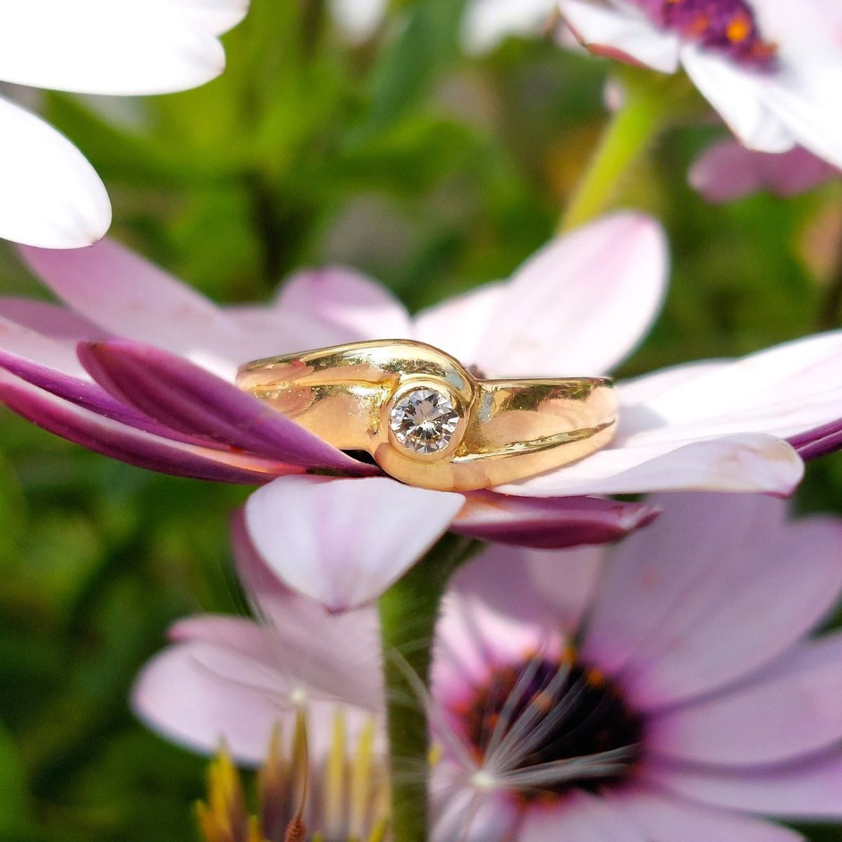 Bague tourbillon diamant - or jaune 18k-photo-3