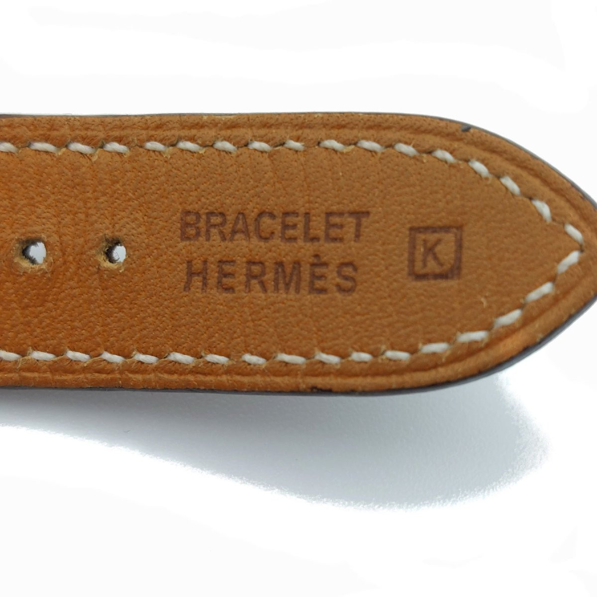 Montre Hermès Cape Cod, Grand Modèle, Automatique, acier et veau Swift-photo-6