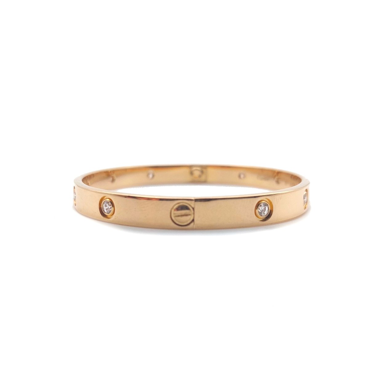 Bracelet Cartier Love diamants et or jaune 18k-photo-2