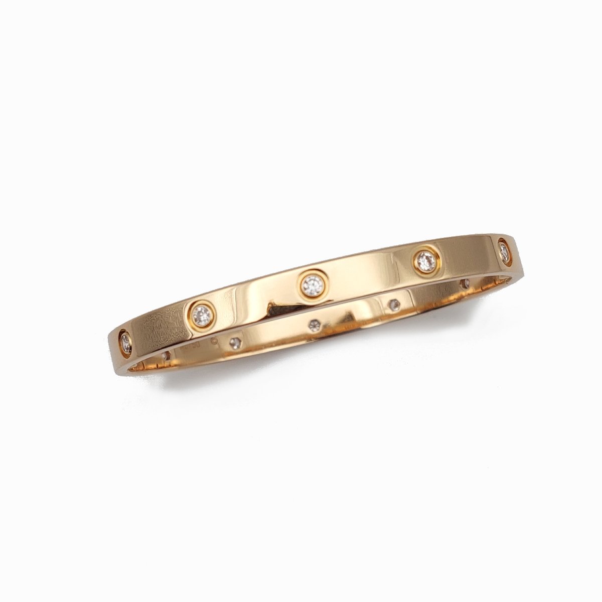 Bracelet Cartier Love diamants et or jaune 18k