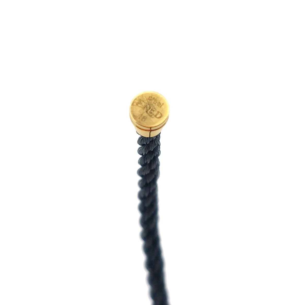 Bracelet Fred Force 10 diamants - Moyen Modèle - or jaune 18k et corderie-photo-3