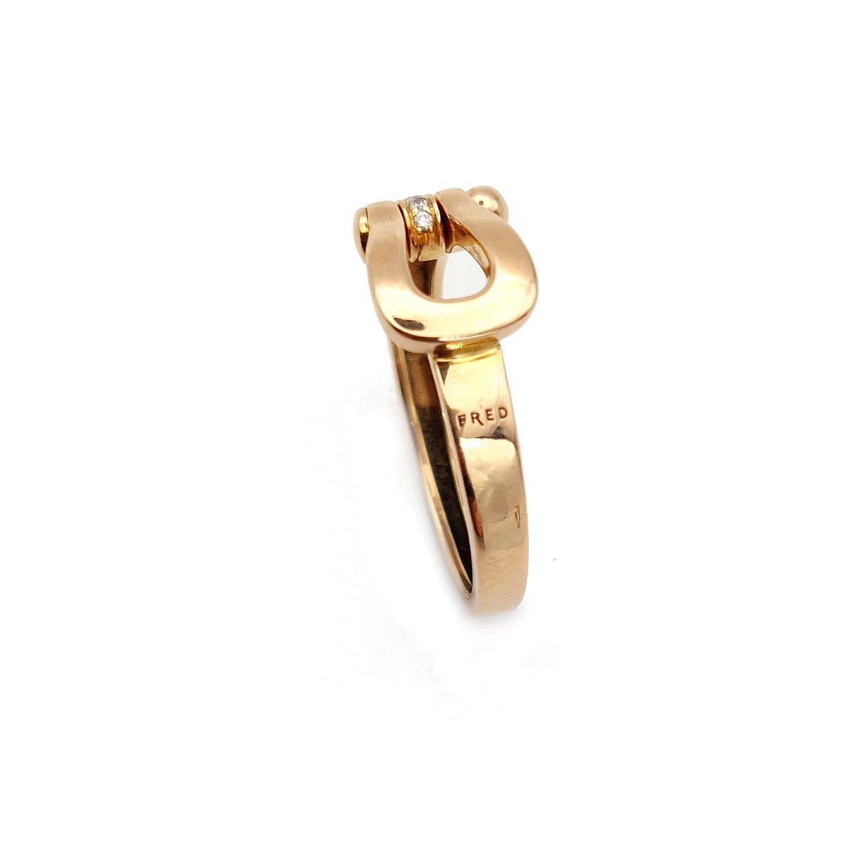 Bague Fred Force 10 diamants et or rose 18k-photo-4