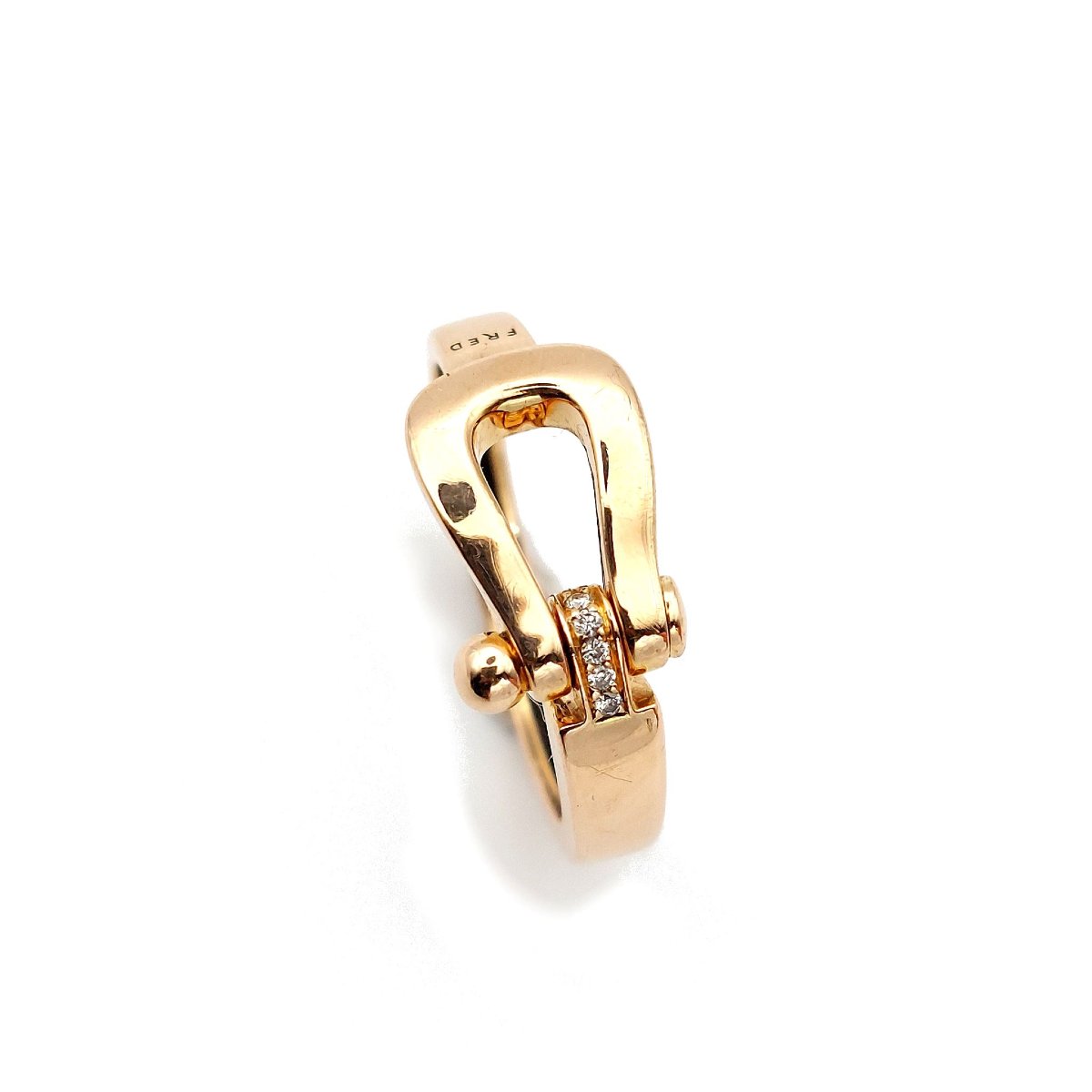 Bague Fred Force 10 diamants et or rose 18k-photo-1