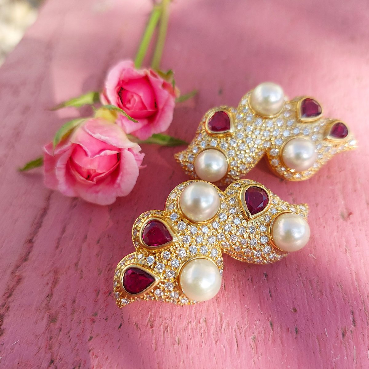 Vasari "clouds" Earrings, 1980s -photo-3