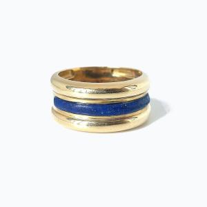 Bague En Or 18k Et Lapis-lazuli « Chili »