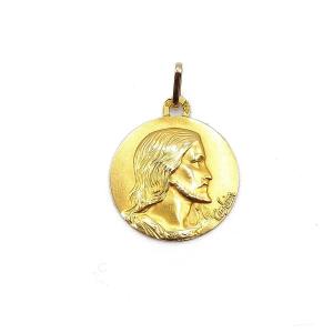Christ Baptismal Medal - 18k Gold