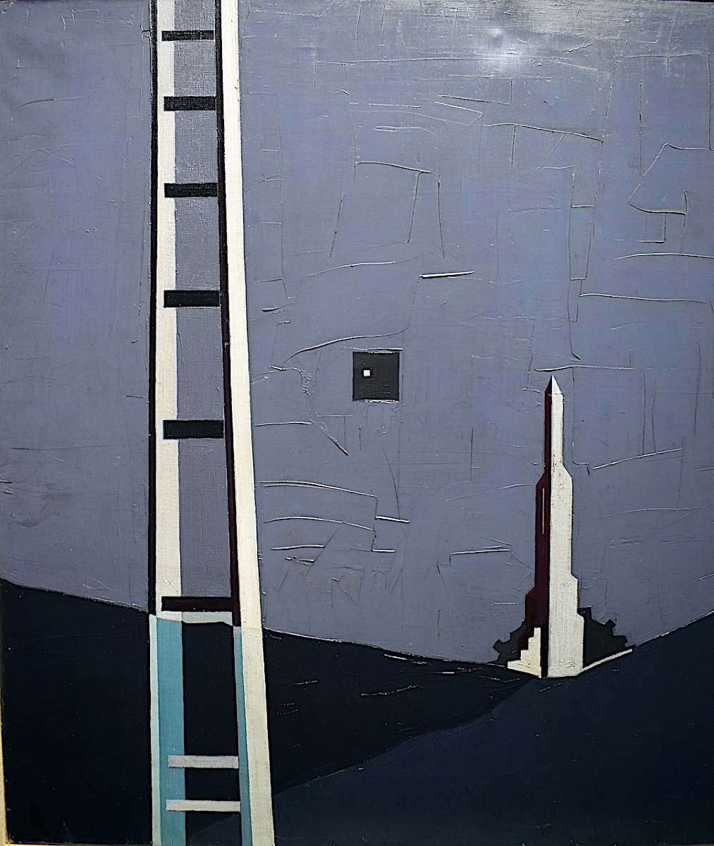 Surrealist Unsigned XX 1960s 1970s Rt626-photo-4