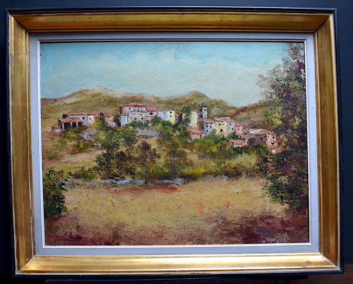 Jean Forniche Village Provençal Luberon Signed Jean Forniche XX Rt666