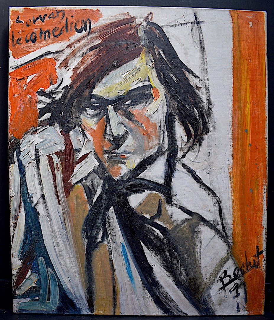 Signé BECHET  Comédien Servan Expressionniste  1971 XX Années 1970 RT677