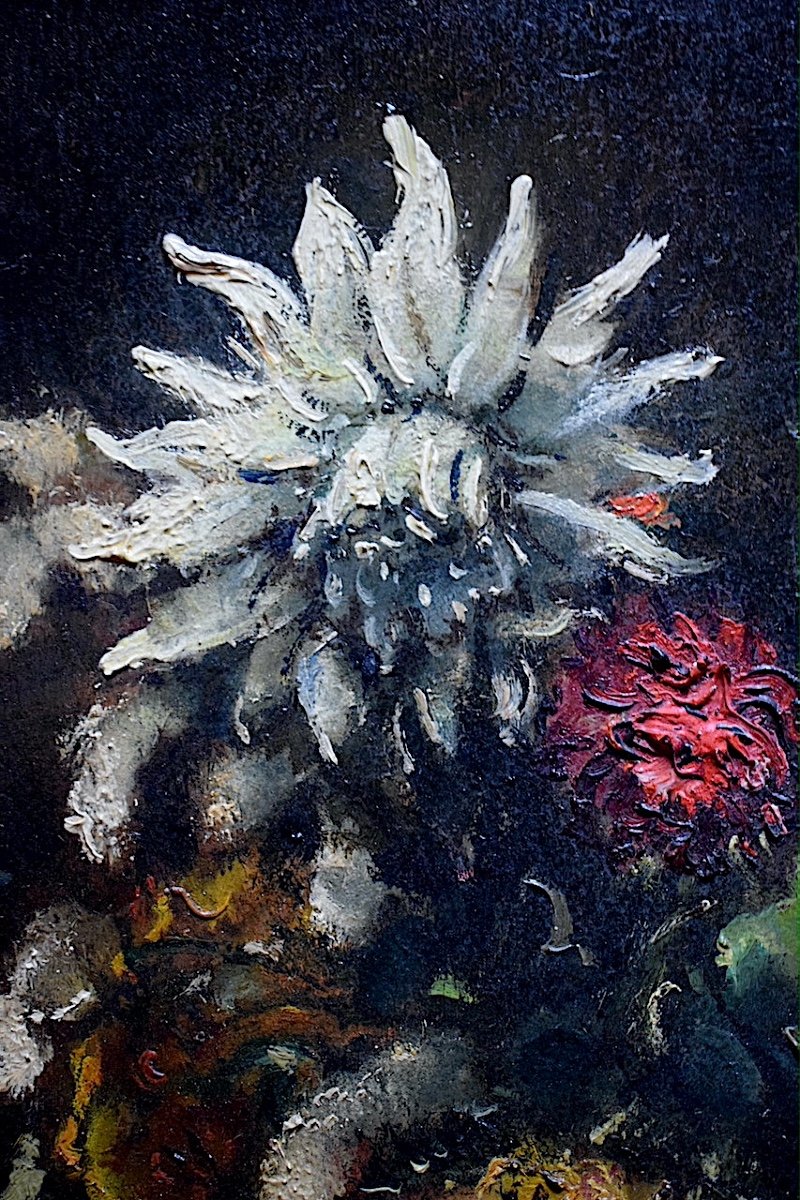 EKEGARDH HANS Suede Suedois Nature Morte Bouquet de Fleurs 1937 XX Rt690-photo-3