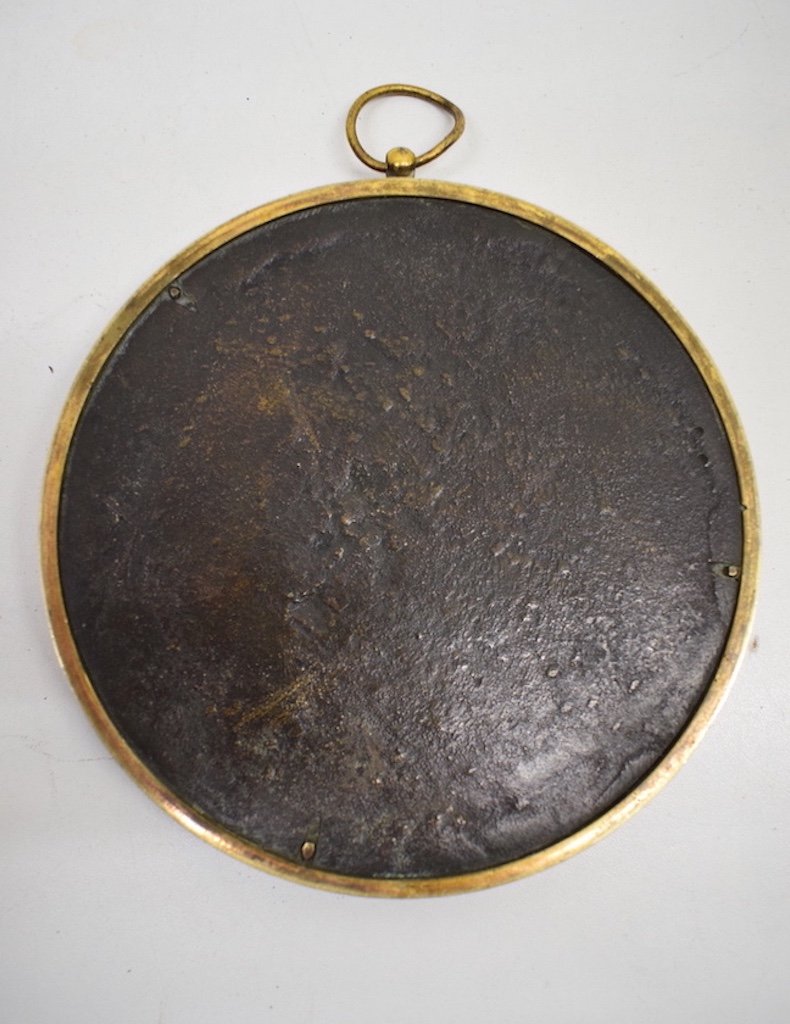 Bronze Medallion Portrait  King Louis XVI And The Royal Family Of France Queen Marie Antoinette Ref488-photo-4