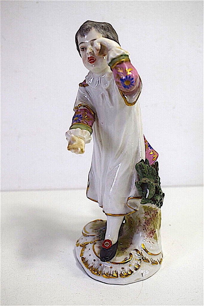 Character Porcelain Figurine Child Mark Ears Of Wheat To Identify Ref491-photo-2