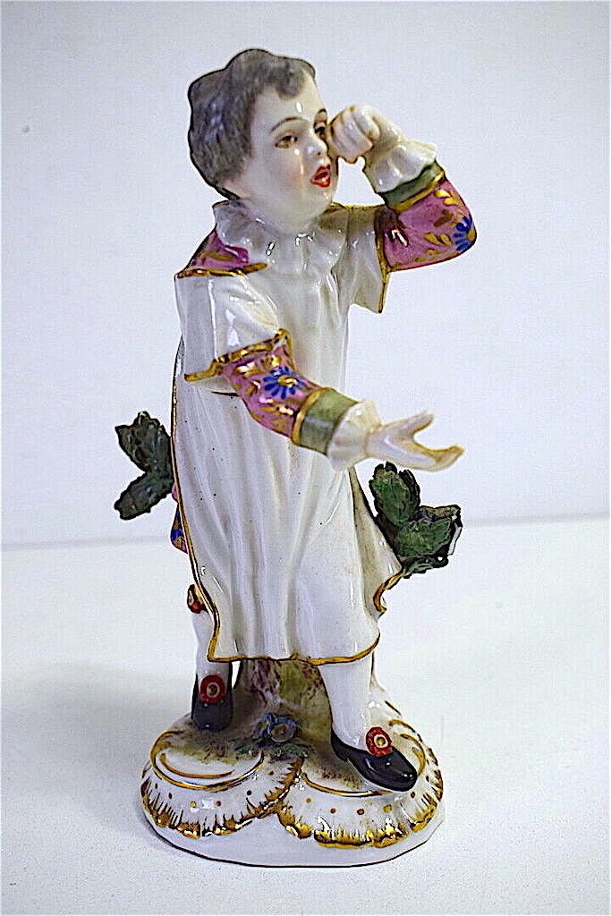 Proantic: Personnage Figurine Porcelaine Enfant Marque épis De Blés