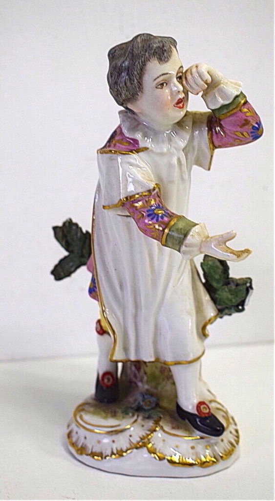 Character Porcelain Figurine Child Mark Ears Of Wheat To Identify Ref491-photo-8