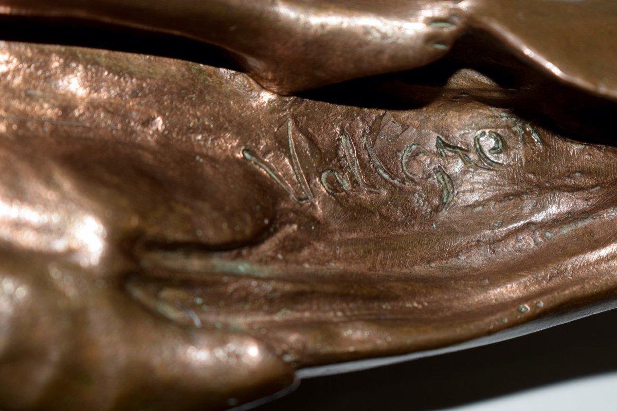 * VILLE VALLGREN applique  Bronze Art Nouveau  Exposition Universelle 1900  Finlande Ref492-photo-7