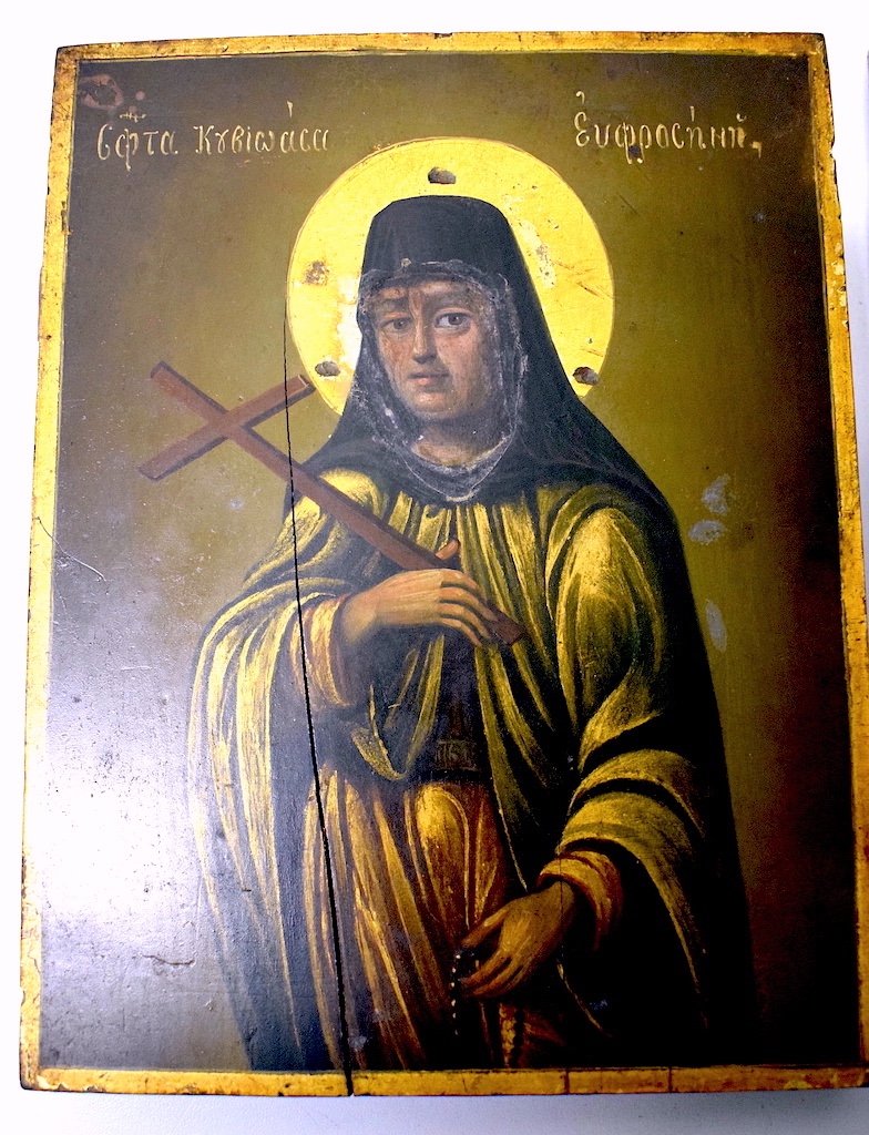 Riza Silver Icon Of Saint Efrosinia Russian Goldsmith Hallmarks To Identify Russia Ref503-photo-4