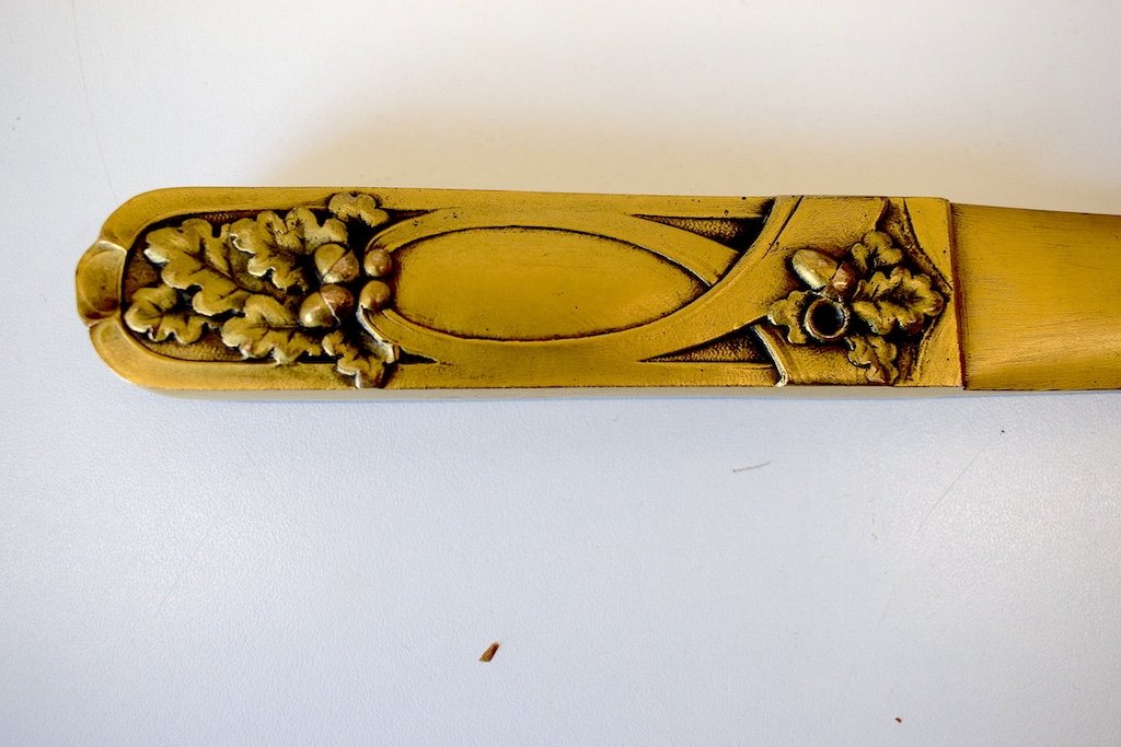 Arthur Gangand Letter Opener In Gilt Bronze Art Nouveau 1900 Signed Ref510-photo-8