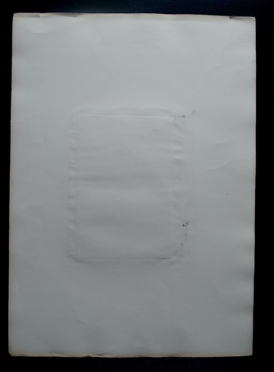 Techniques Mixtes Papier Gouache Monogramme JK Ou VK &agrave; Identifier 1967 titre &eacute;clipse XX RT782-photo-2