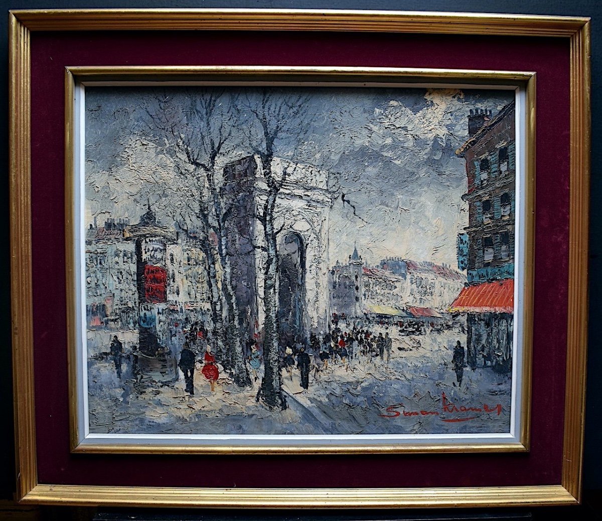Simon Kramer View Of Paris Animated Impressionist Arc De Triomphe XX Rt801
