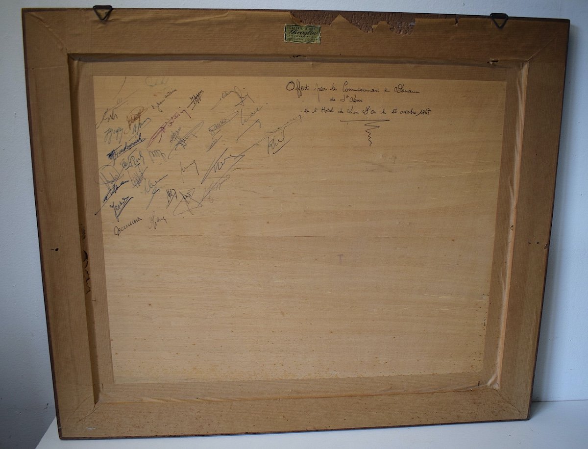 Marquetry Signed Spindler City Colmar Alsace XX Ref529-photo-4