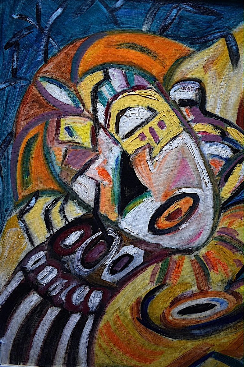 C Dreysse Abstract Cubist Africanist Masks XX Rt819-photo-3