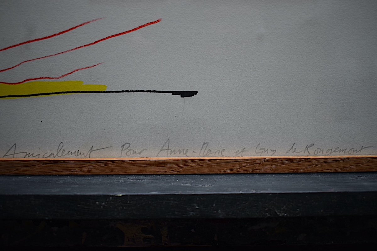 GÉRARD THALMANN Suisse Abstrait Lithographie EA «  La Mort d'Eschyle l'Heure » 1983  Rt820-photo-3