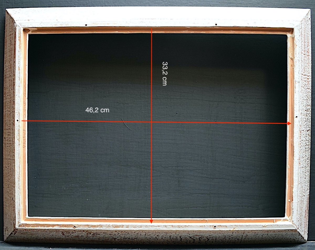 Cadre Années 50  Feuillure  46 x 33 Format 8P Frame Ref C1073-photo-2