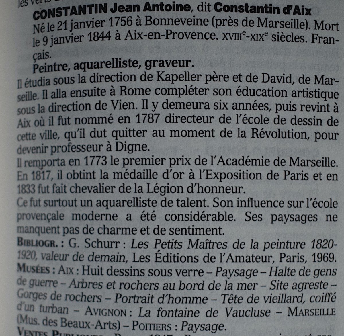 CONSTANTIN D&#039;AIX  Aquarelle XVIII XIX Paysage Anim&eacute; Proven&ccedil;al Provence  RT839-photo-7