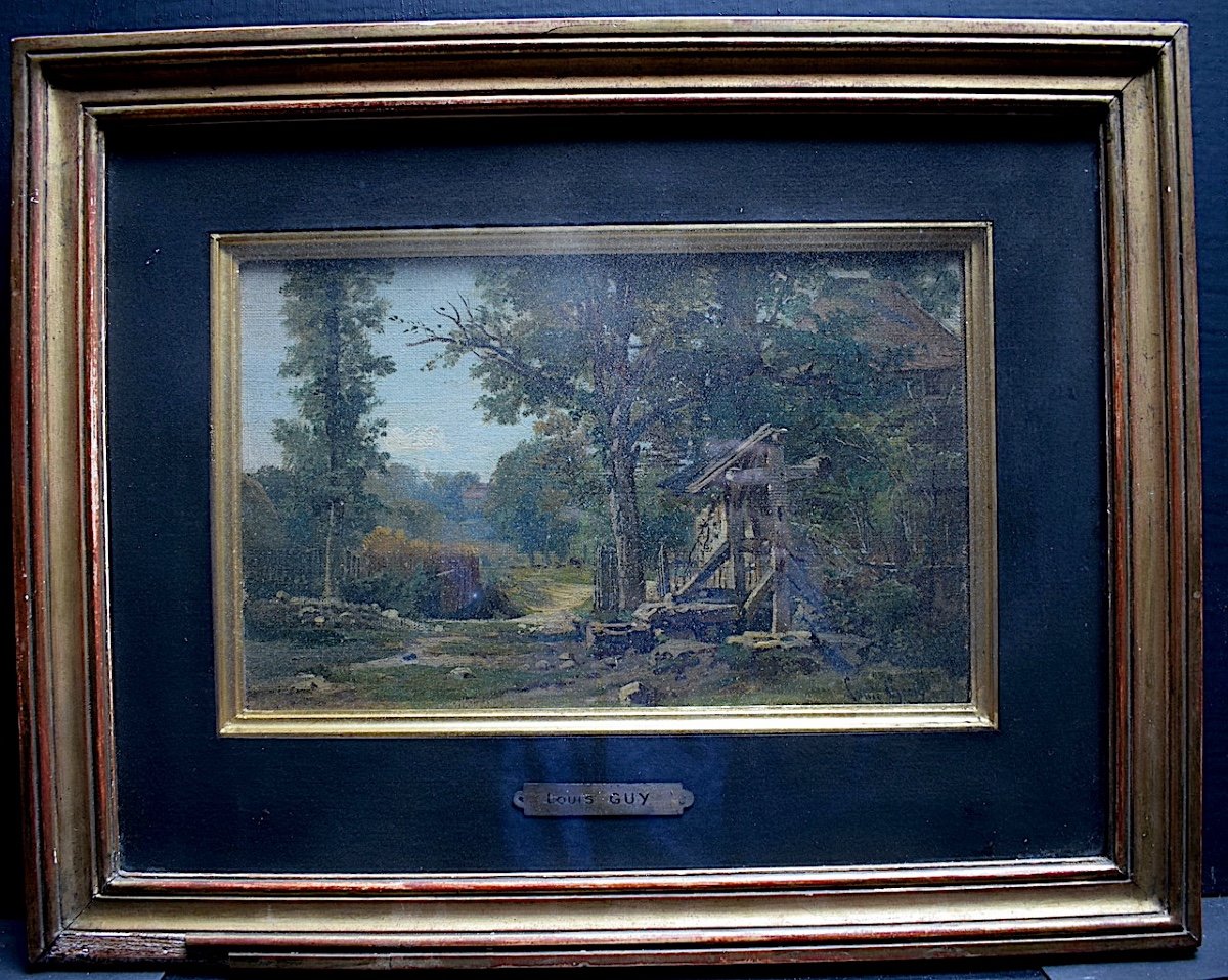 Louis Guy XIX Signed Impressionist Countryside Landscape Rt844-photo-4