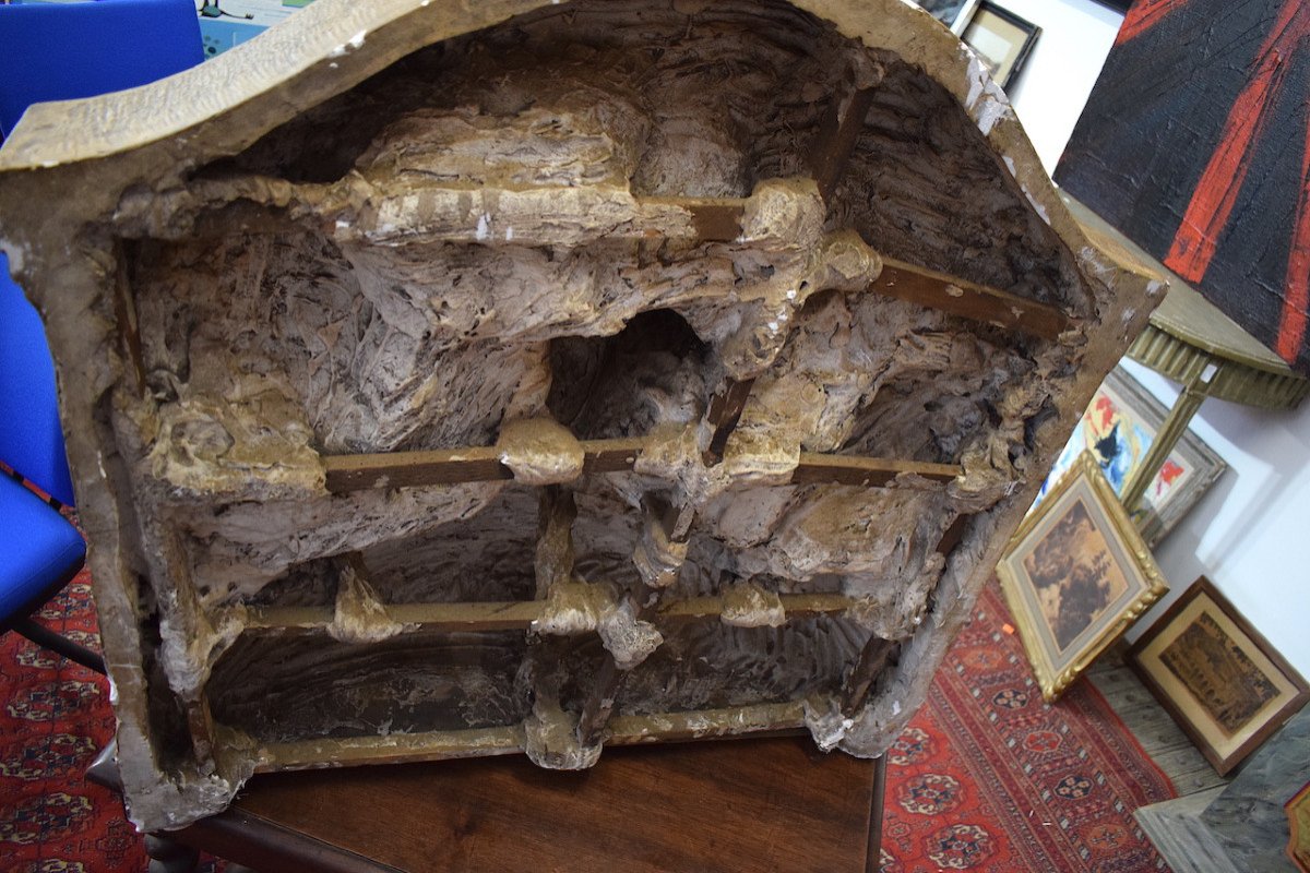 Frederic Brou Art Nouveau Sculpture Patinated Plaster Sculpture The Mock Christ Ref542-photo-8