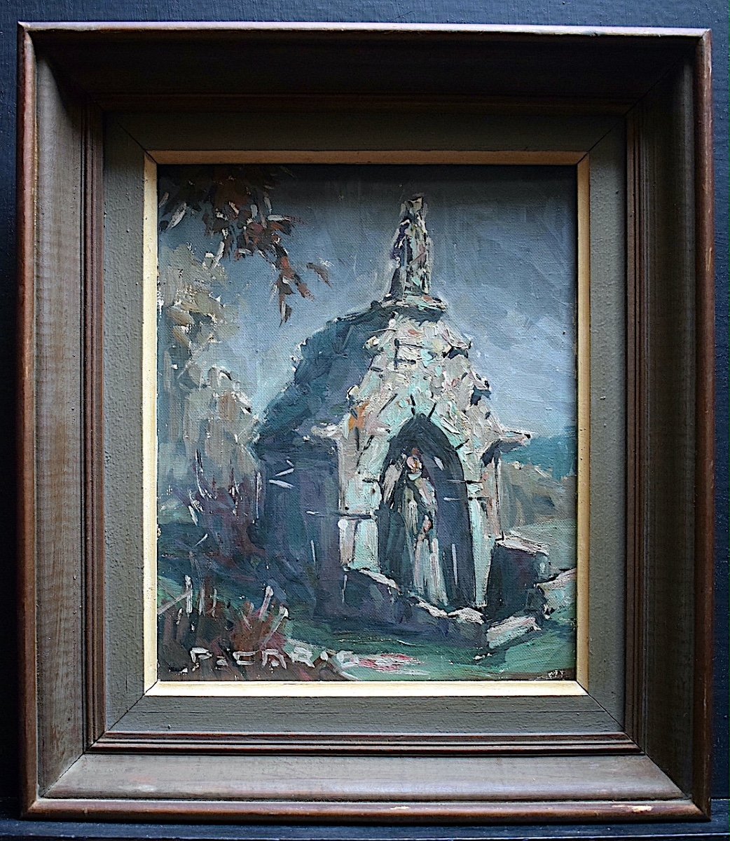 Pierre Cario Signed Religious Oratory Virgin Mary Brittany XX Rt860-photo-2
