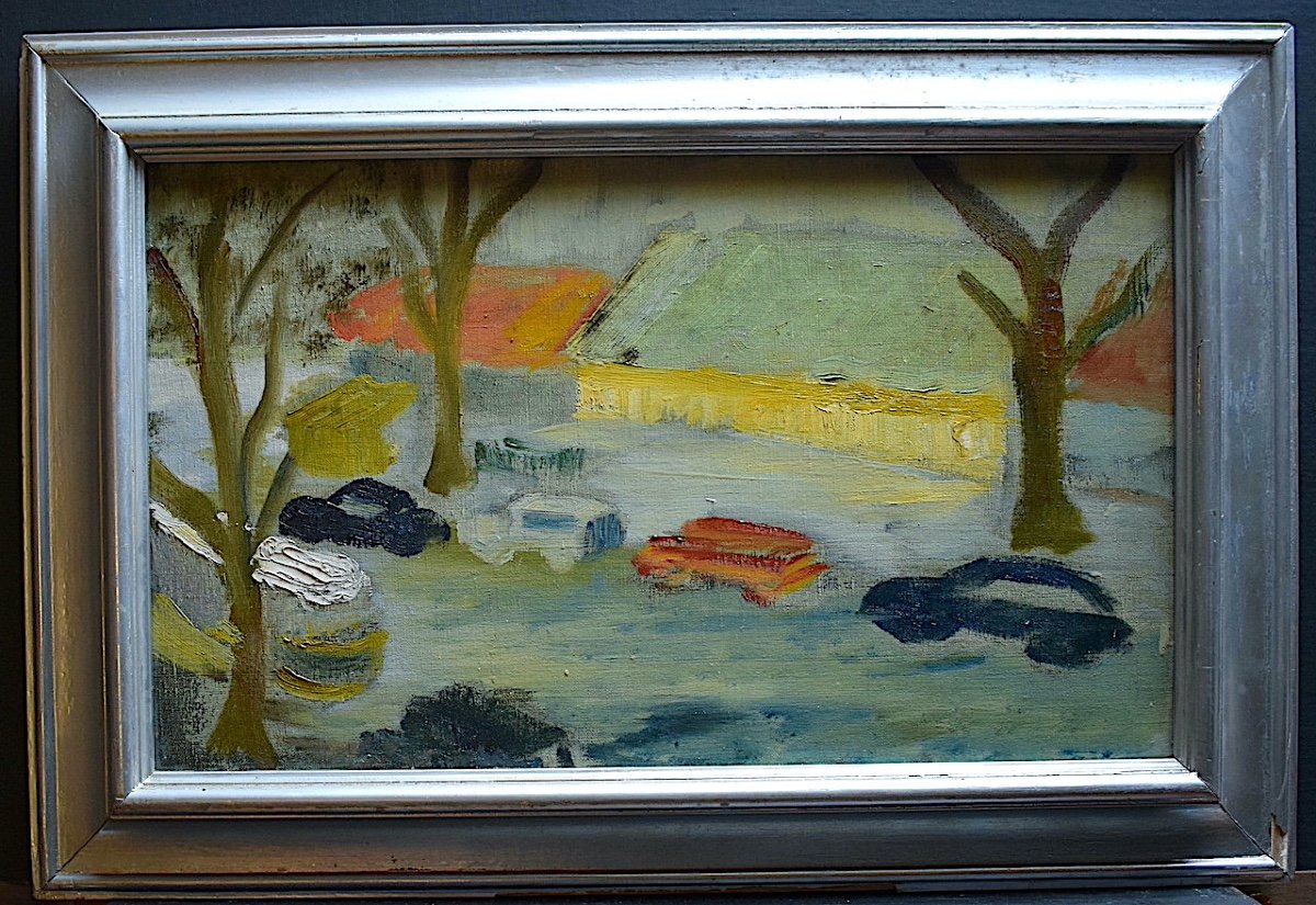 Modern Composition Cars 50s Post Impressionist XX Rt863