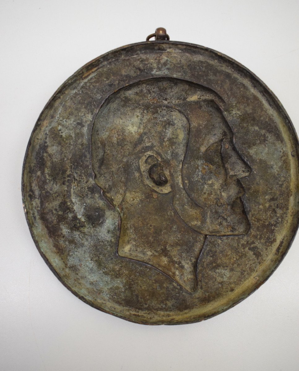 Victor Vilain Bronze Medallion Portrait Of Jean-marie-victor Viel Architect Of Paris Ref551-photo-6
