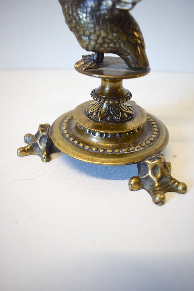 Lampe Bronze Animalier Repr&eacute;sentant  Un Cygne  &eacute;poque Vers 1920 1930 Ref555-photo-5