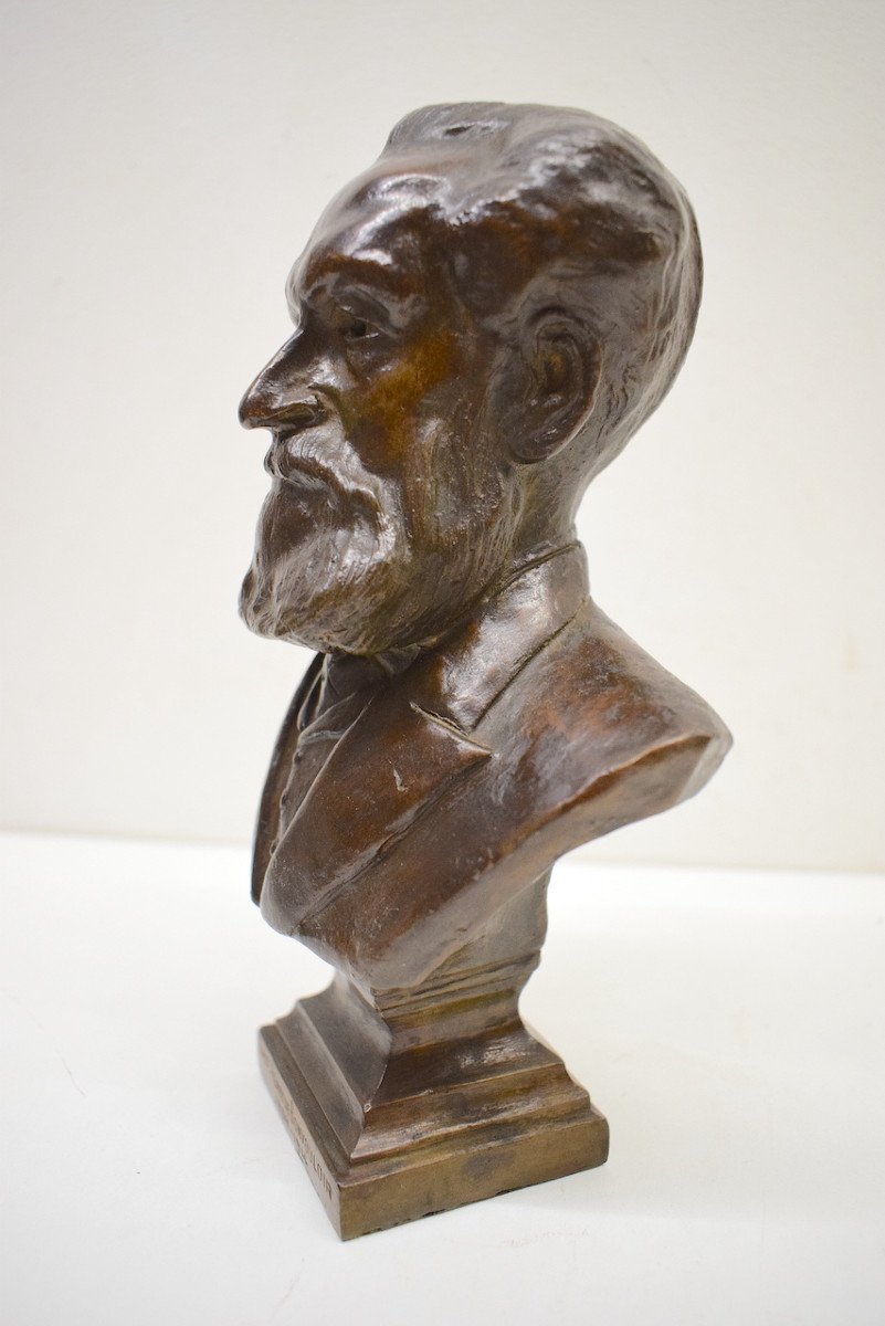 Buste Bronze  Comte HENRY DE BONVOULOIR Entomologie Science Signé Ref566-photo-4