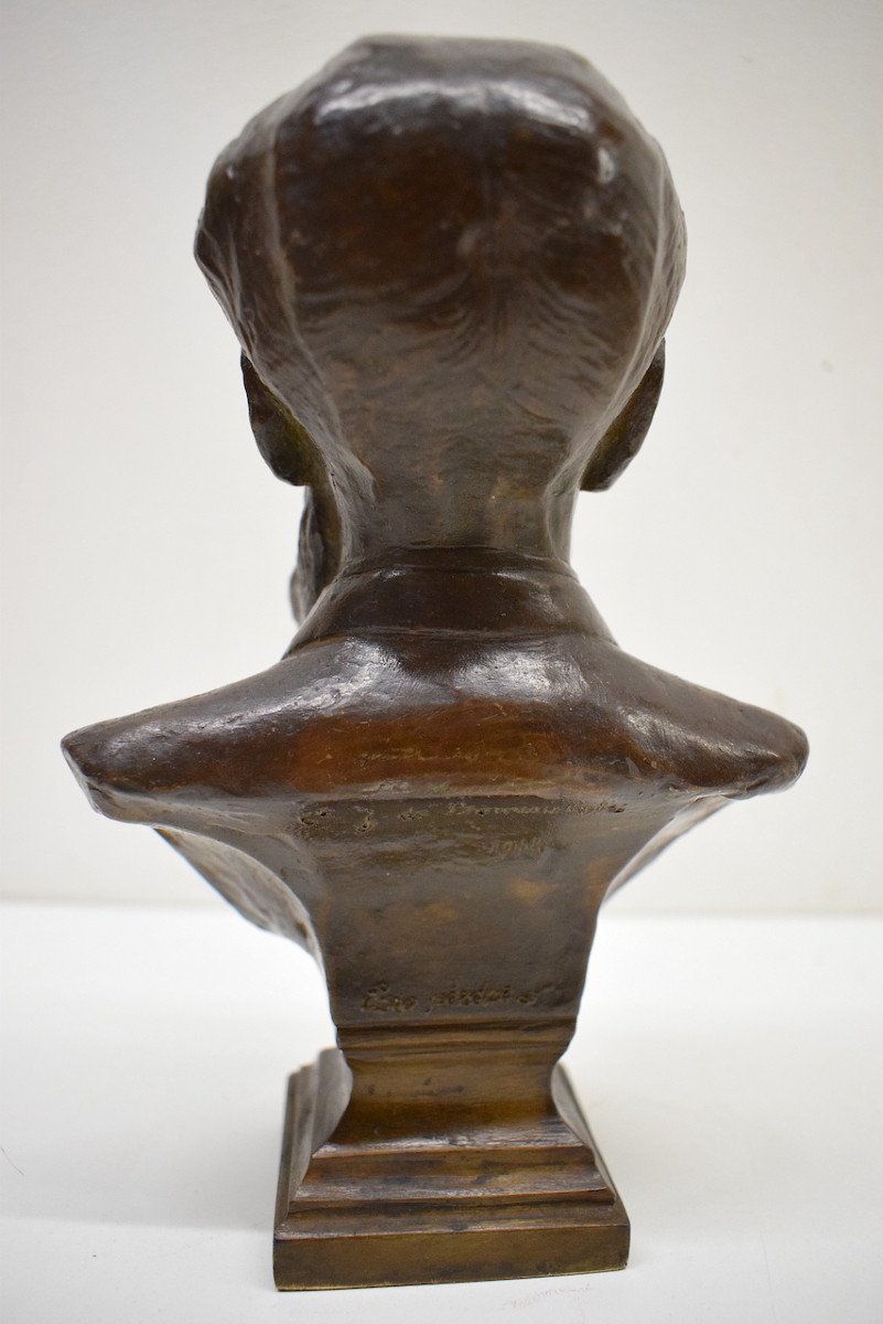 Buste Bronze  Comte HENRY DE BONVOULOIR Entomologie Science Signé Ref566-photo-1