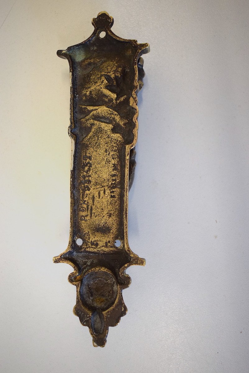 Poign&eacute;e Porte Ou De Meuble En Bronze Repr&eacute;sentant William De Wykeham (1324 -1404) Ref618 -photo-5