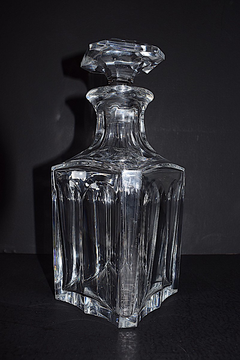 Baccarat Crystal Whiskey Bottle Carafe Model Harcourt 1841ref620-photo-2