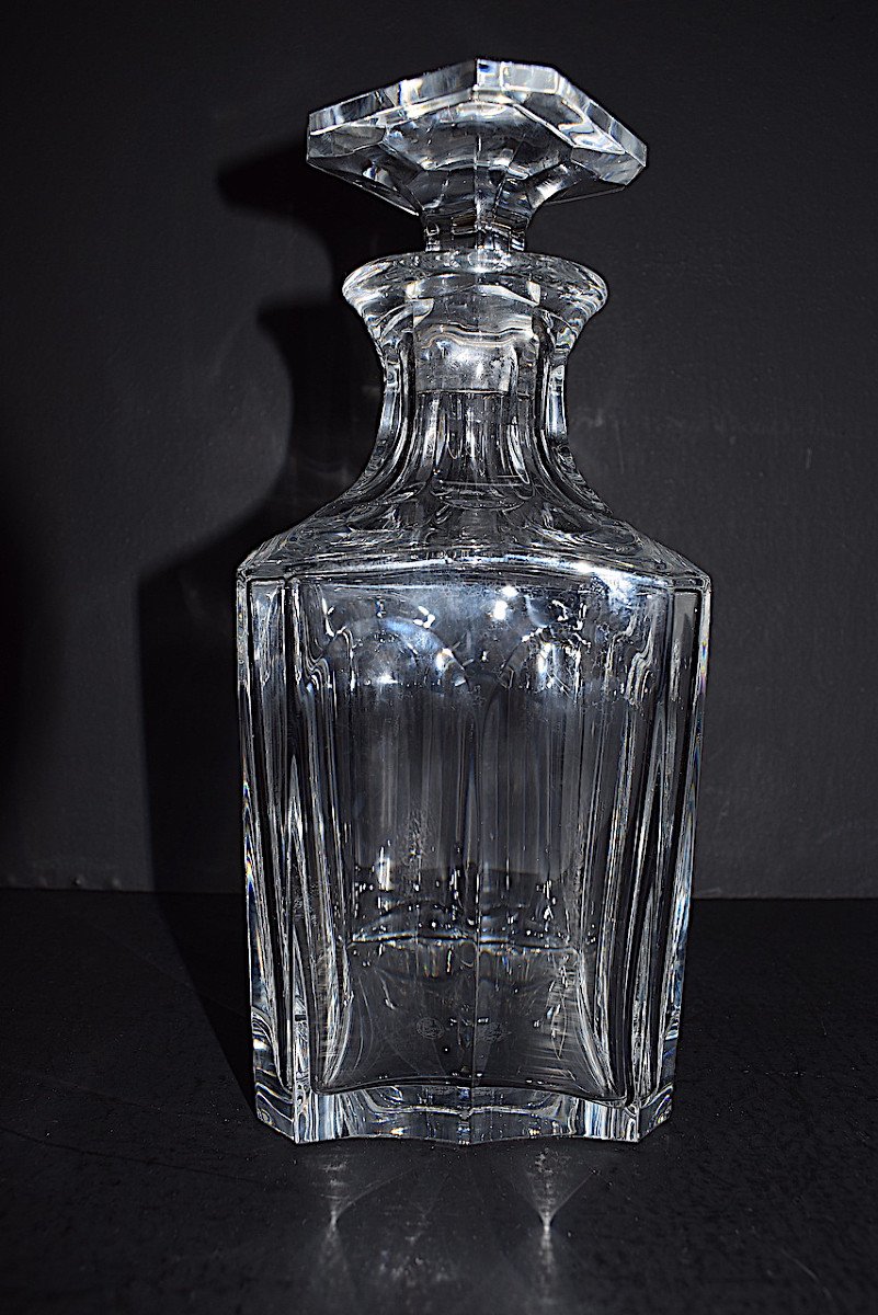 Baccarat Crystal Whiskey Bottle Carafe Model Harcourt 1841ref620-photo-4