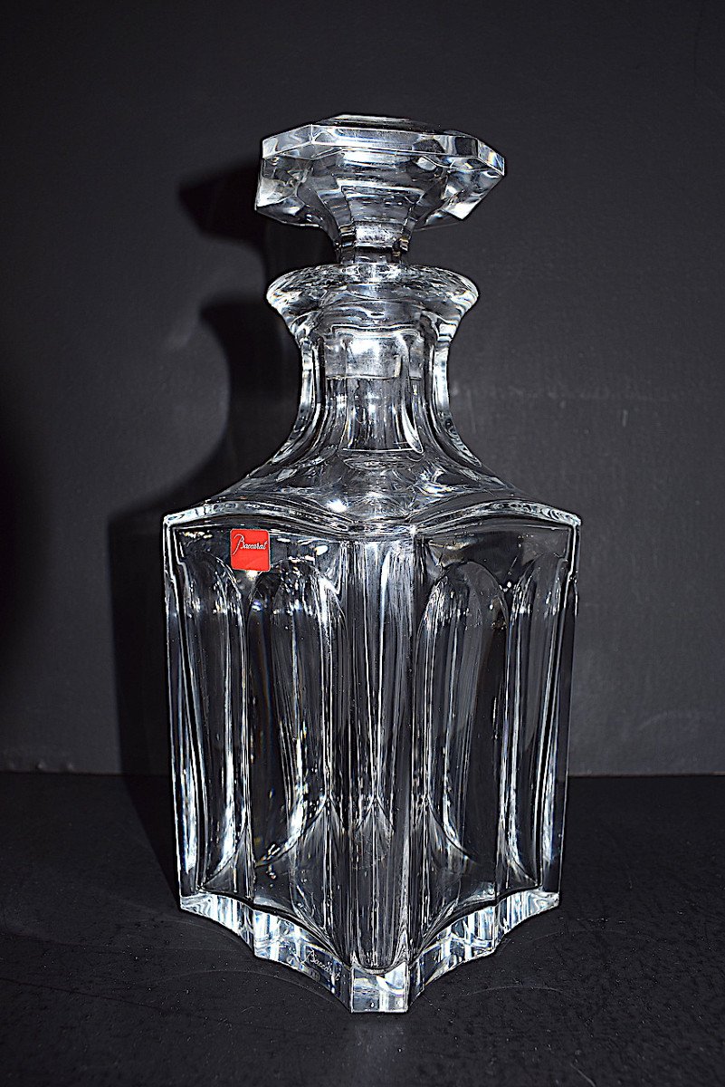 Baccarat Crystal Whiskey Bottle Carafe Model Harcourt 1841ref620