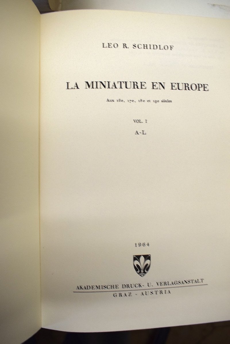 Rare Livre en 4 tomes de    LEO SCHIDLOF  la Miniature En Europe année  1964  Ref670-photo-3