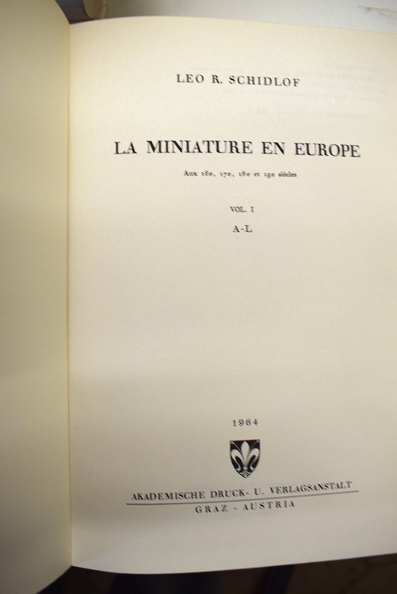 Rare Book In 4 Volumes By Leo Schidlof La Miniature In Europe Year 1964 Ref670-photo-3