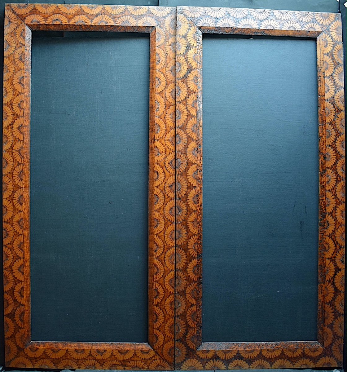 Pair Art Nouveau Frame Interior  Dimension: 94.5 X 37.3 Cm Frame 1916 Ref C1126-photo-7